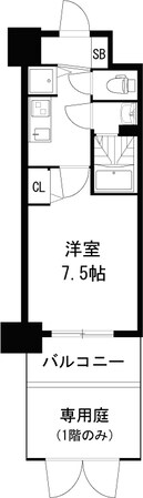 ディームス江坂の物件間取画像